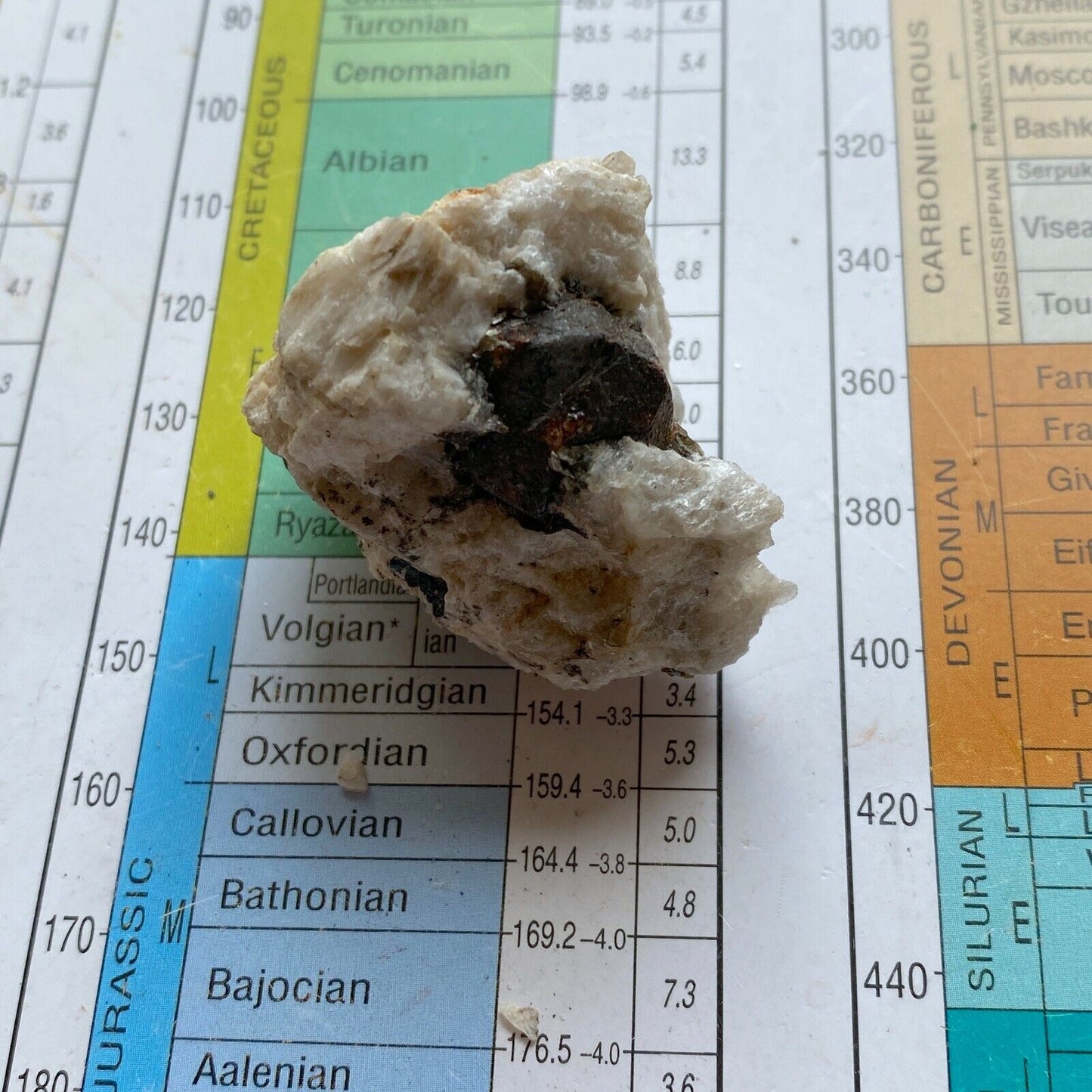 GRENAT EN ALBITE DE SHIGAR, PAKISTAN 54g MF3444A