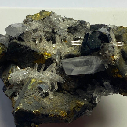 SPHALÉRITE/QUARTZ/CHALCOPYRITE/PYRITE DU PÉROU 48g MF621