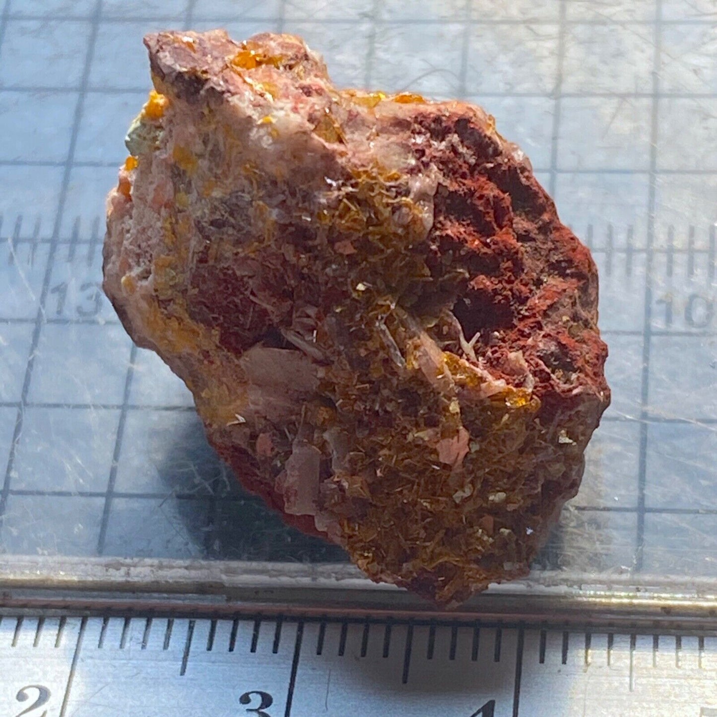 WULFENITE WITH DOLOMITE ETC 9g FROM TOUSSITE 9g MF1210