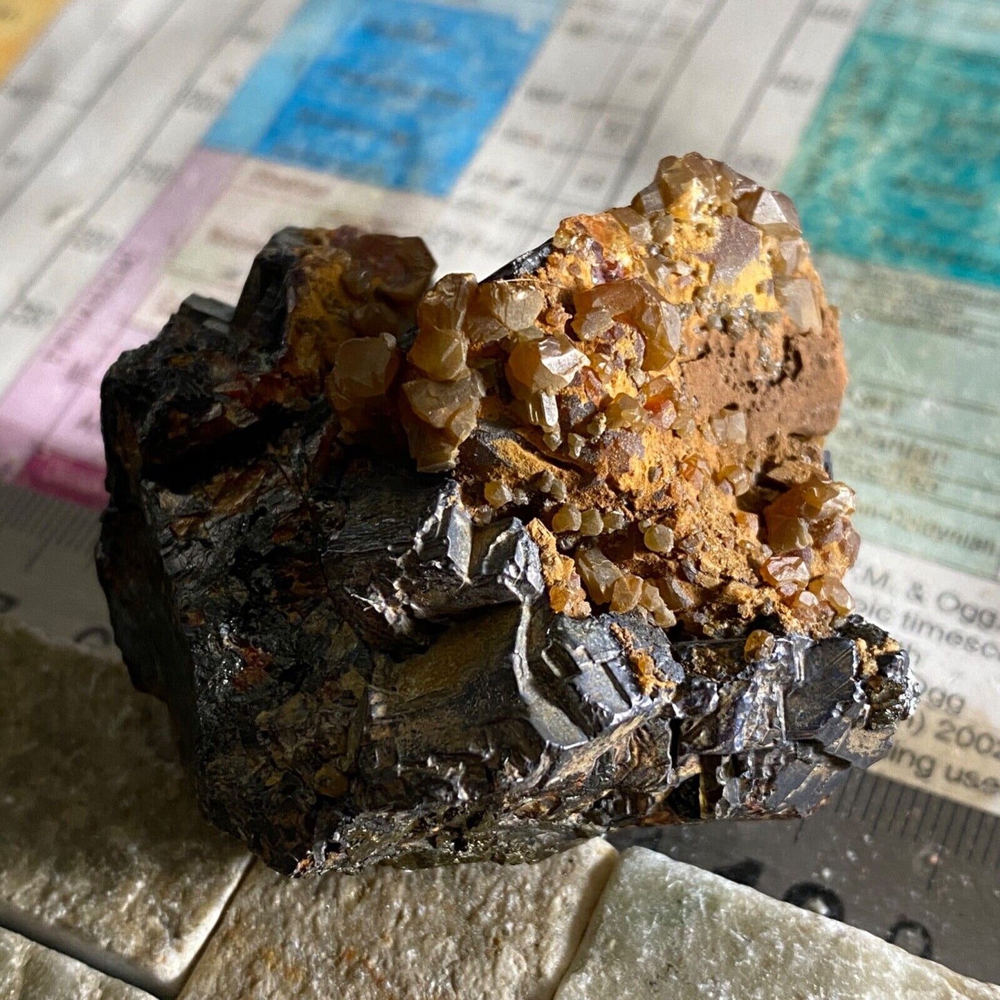 GALÈNE AVEC SIDERITE [ETC] DE LA MINE TURT, ROUMANIE LOURDE 282g MF1002