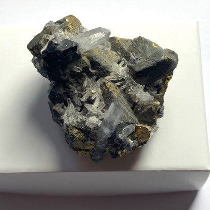 SPHALÉRITE/QUARTZ/CHALCOPYRITE/PYRITE DU PÉROU 48g MF621