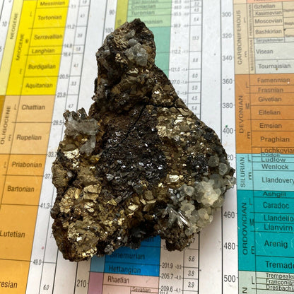 SPHALERITE/PYRITE/CALCITE DE CAVNIC, ROUMANIE 375g MF3372