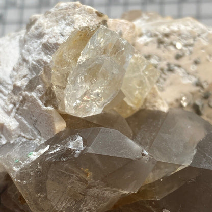 QUARTZ/TOPAZ ETC ON MICROCLINE FROM NAMIBIA 258g MF6972