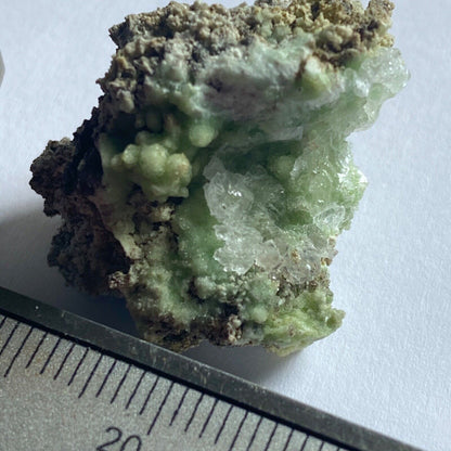 SMITHSONITE & CALCITE FROM KM3 MINE, GREECE 9g MF6997