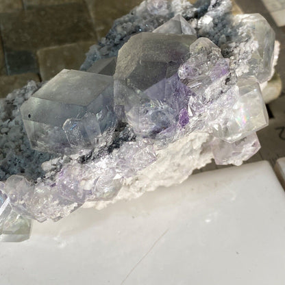 FLUORITE DE LA MINE NIKOLAYEVSKIY, RUSSIE 242g MF867