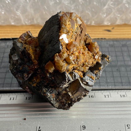 GALENA WITH SIDERITE [ETC] FROM TURT MINE, ROMANIA HEAVY 282g MF1002