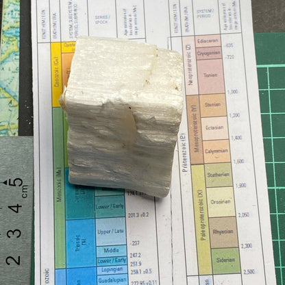 SATIN SPAR GYPSUM FROM BAVARIA, GERMANY 153g  MF3069