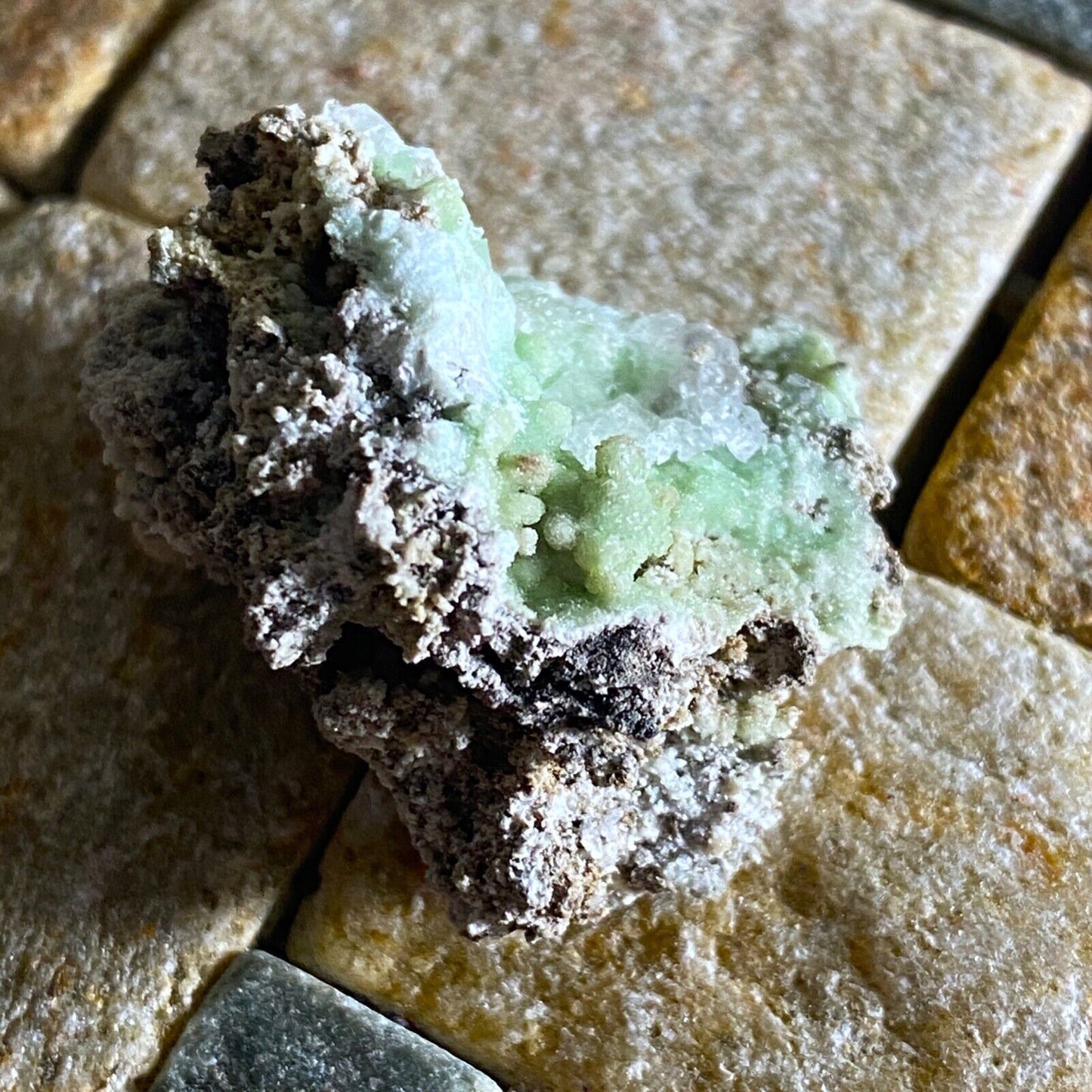 SMITHSONITE & CALCITE FROM KM3 MINE, GREECE 9g MF6997