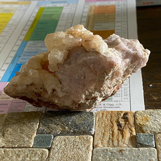 CALCITE AND QUARTZ  FROM DULCOTE THE MENDIPS SOMERSET 283g MF110