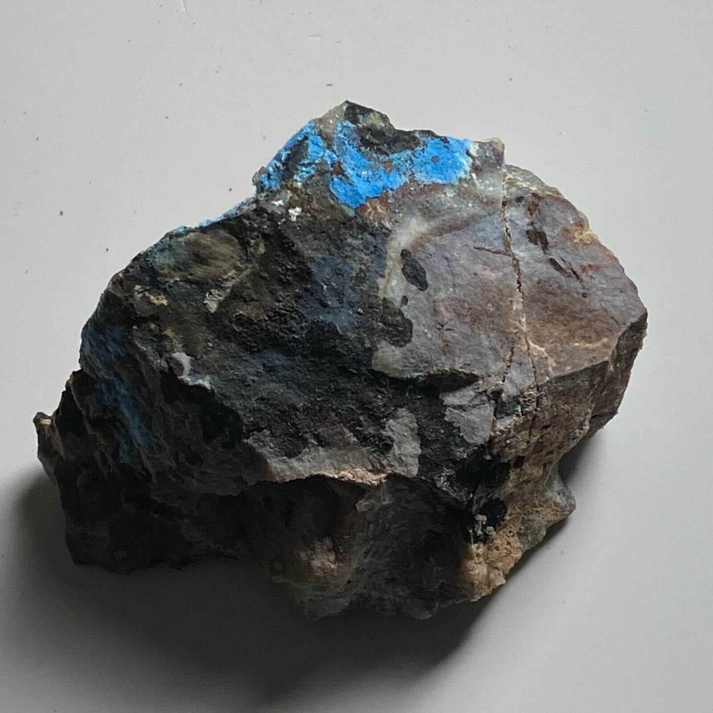 CIANOTRICITA CON OTROS MINERALES INTERESANTES DE ZAMBIA 87g MF3340D