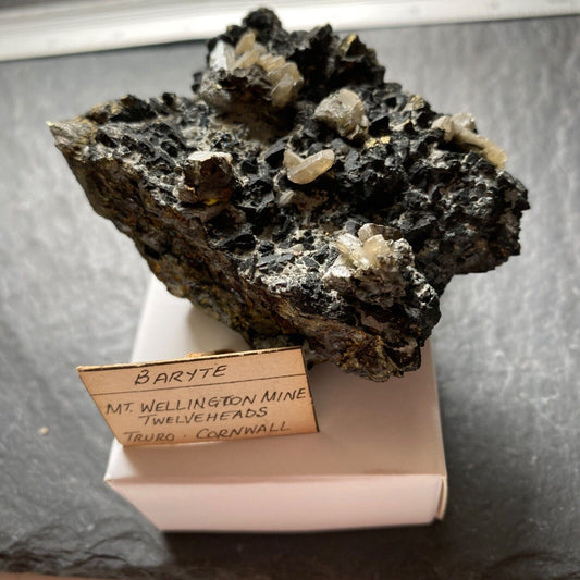 BARYTE/CHALCOPYRITE ETC FROM MOUNT WELLINGTON MINE CORNWALL 212g MF1271