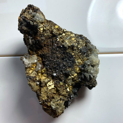 SPHALERITE/PYRITE/CALCITE DE CAVNIC, ROUMANIE 375g MF3372