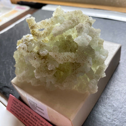 PREHNITE RARE AND IMPRESSIVE PIECE FROM MALAD QUARRY, INDIA 152g MF1328