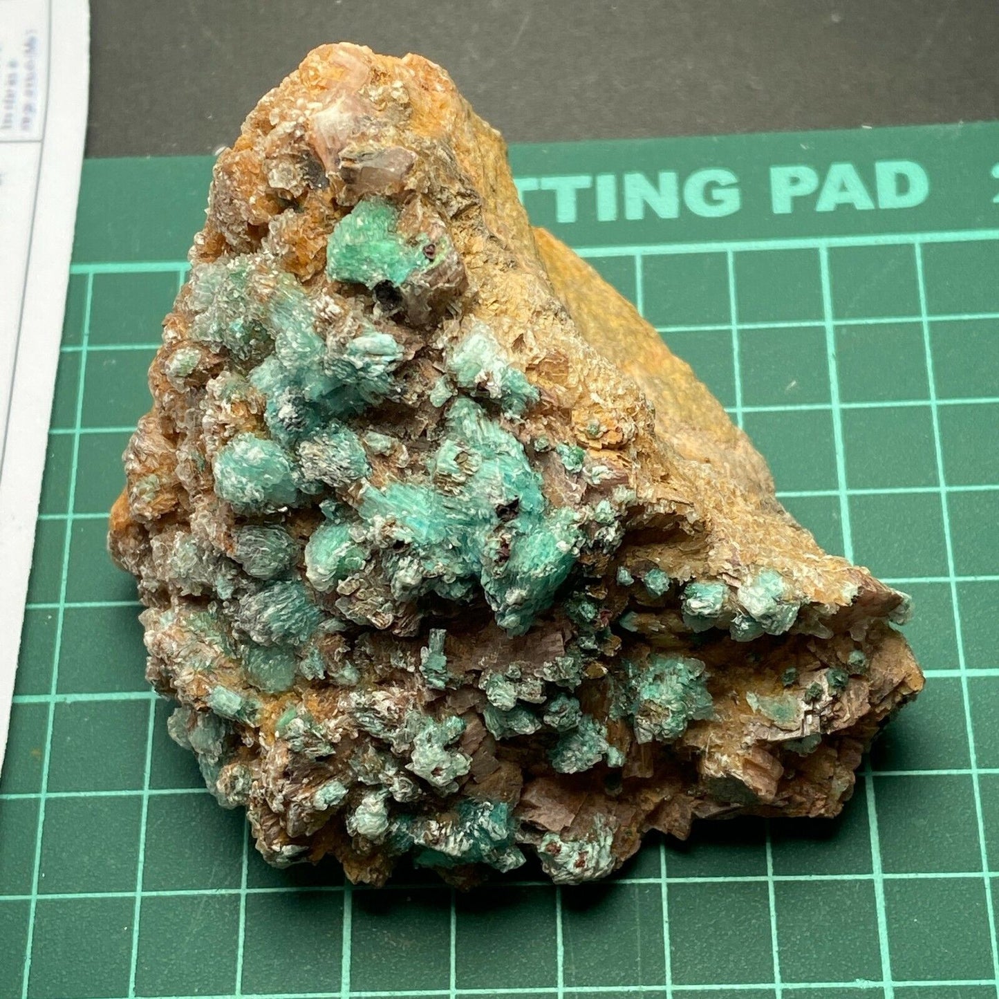 ROSASITE/SELENITE ON DOLOMITE MATRIX 232g  MF9829