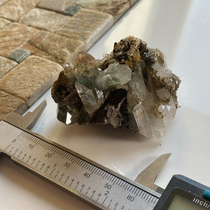 IMPRESIONANTE MUESTRA DE CUARZO/CLORITO DE KHARAN, PAKISTÁN, 65 g ET62