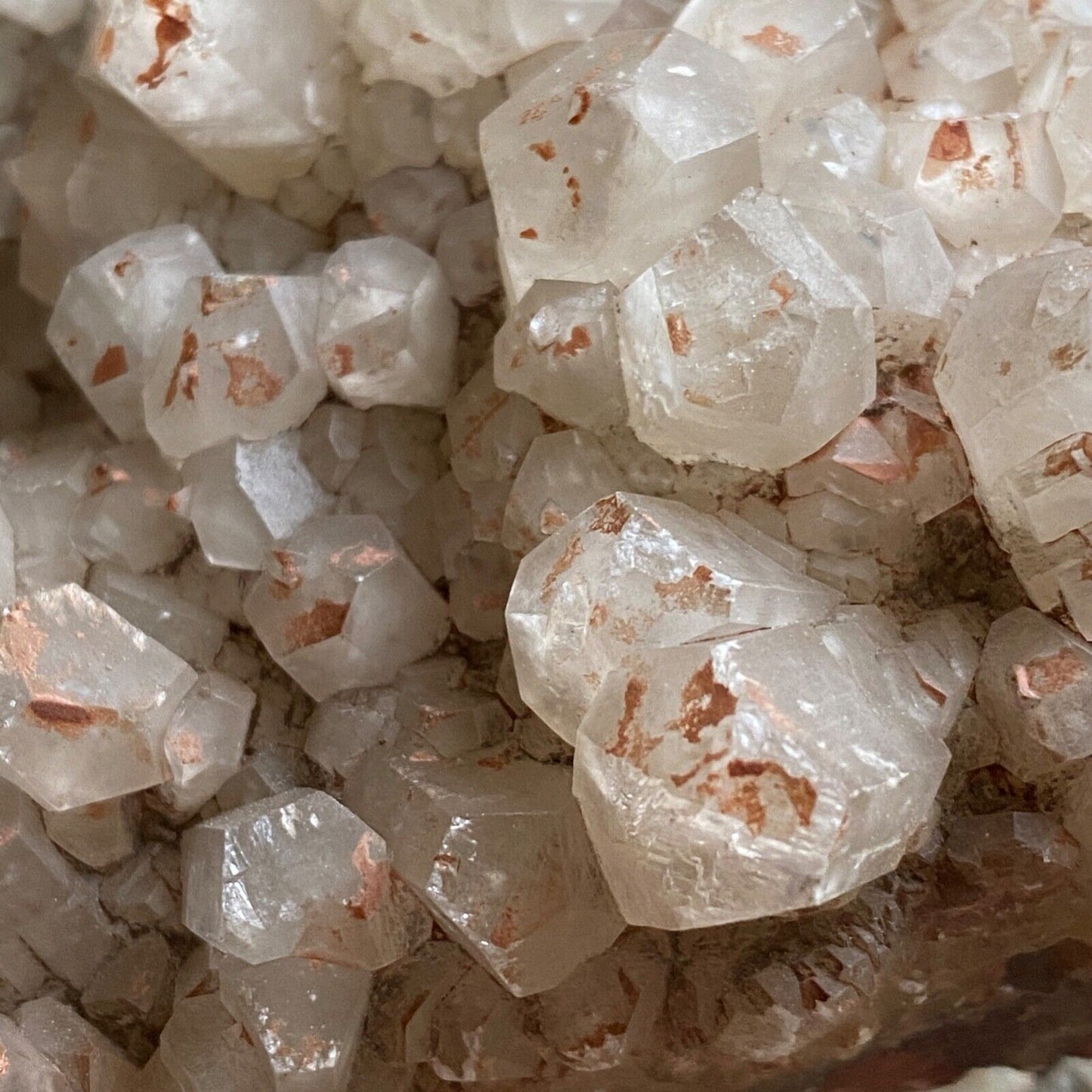 CALCITE WITH HEMATITE UNUSUAL SPECIMEN FROM STANK MINE, CUMBRIA LARGE 473gMF1177