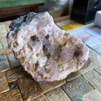 FLUORITE (WITH GALENA/PYRITE ETC) FROM FRAZERS HUSH MINE 465g MF1307