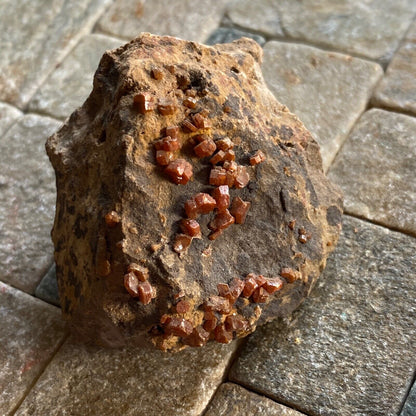 VANADINITE ON MATRIX FROM MIBLADEN, MOROCCO 50g MF960