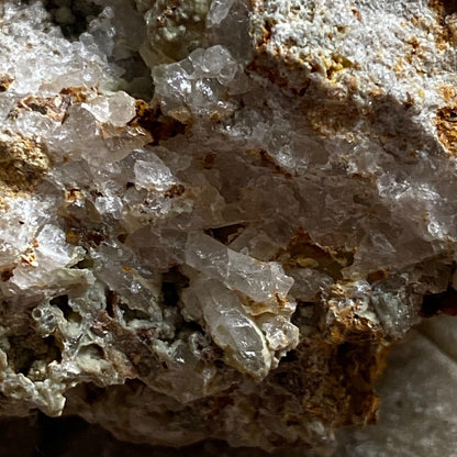 HEMIMORPHITE ON LIMONITE FROM OJUELA MINE, MEXICO 133g MF1276