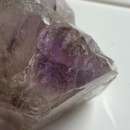 QUARTZ WITH AMETHYST GHOSTING UNUSUAL AND LOVELY SPECIMEN 87g MF1412