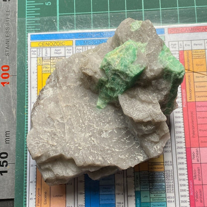 EMERALD BERYL ON MATRIX FROM MINAS GERAIS BRAZIL SUBSTANTIAL 247g MF9051