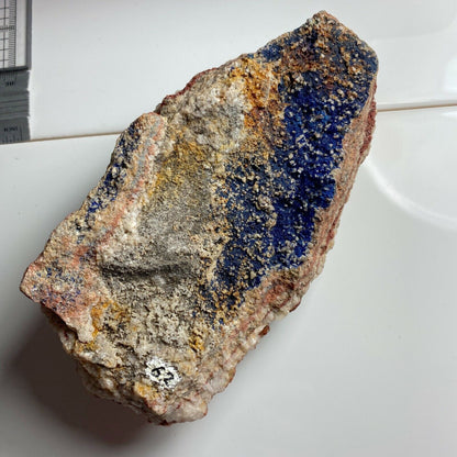 BARITE/AZURITE ETC FROM TYNAGH MINE, GALWAY CO, IRELAND 510gmf6485