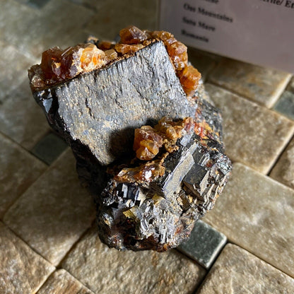 GALENA WITH SIDERITE [ETC] FROM TURT MINE, ROMANIA HEAVY 282g MF1002