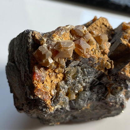 GALÈNE/SIDERITE/SPHALERITE/PYRITE ÉCHANTILLON IMPRESSIONNANT DE ROUMANIE 454g MF1150