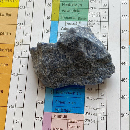 QUARTZ BLEU RARE SPÉCIMEN DU KARNATAKA, INDE 72g MF3074Q