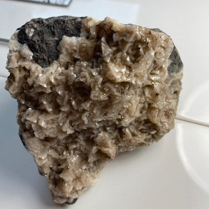 DOLOMITE/CALCITE/CHALCOPYRITE FROM SMALLCLEUGH MINE, CUMBRIA 948g MF365