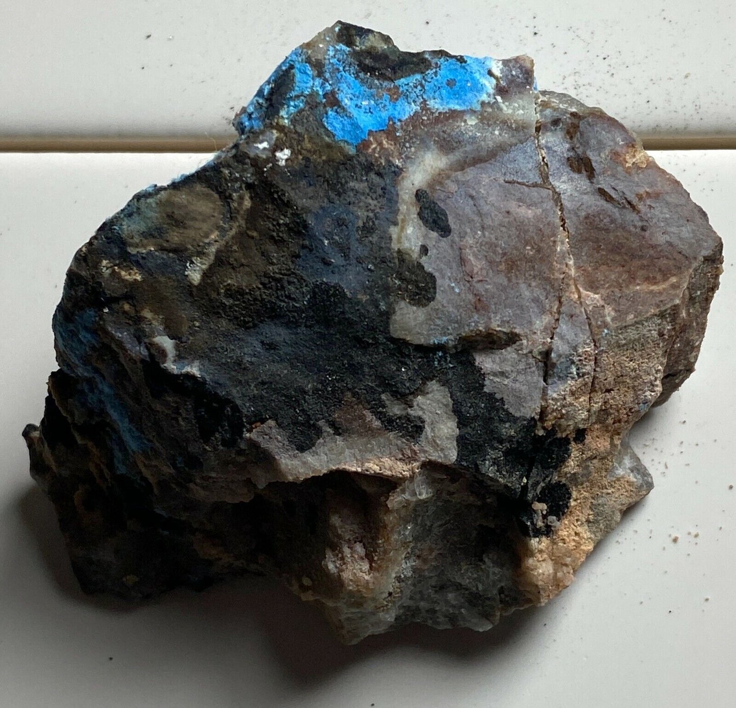 CIANOTRICITA CON OTROS MINERALES INTERESANTES DE ZAMBIA 87g MF3340D